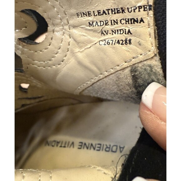 Adrienne Vittadini Nidia Black Suede Cutout Heeled Booties Size 8M - Picture 7 of 8